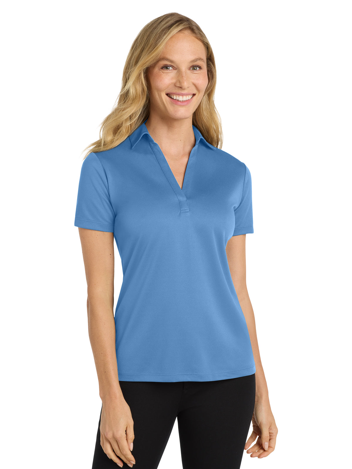 Women's Performance Polo - L540 - Carolina Blue