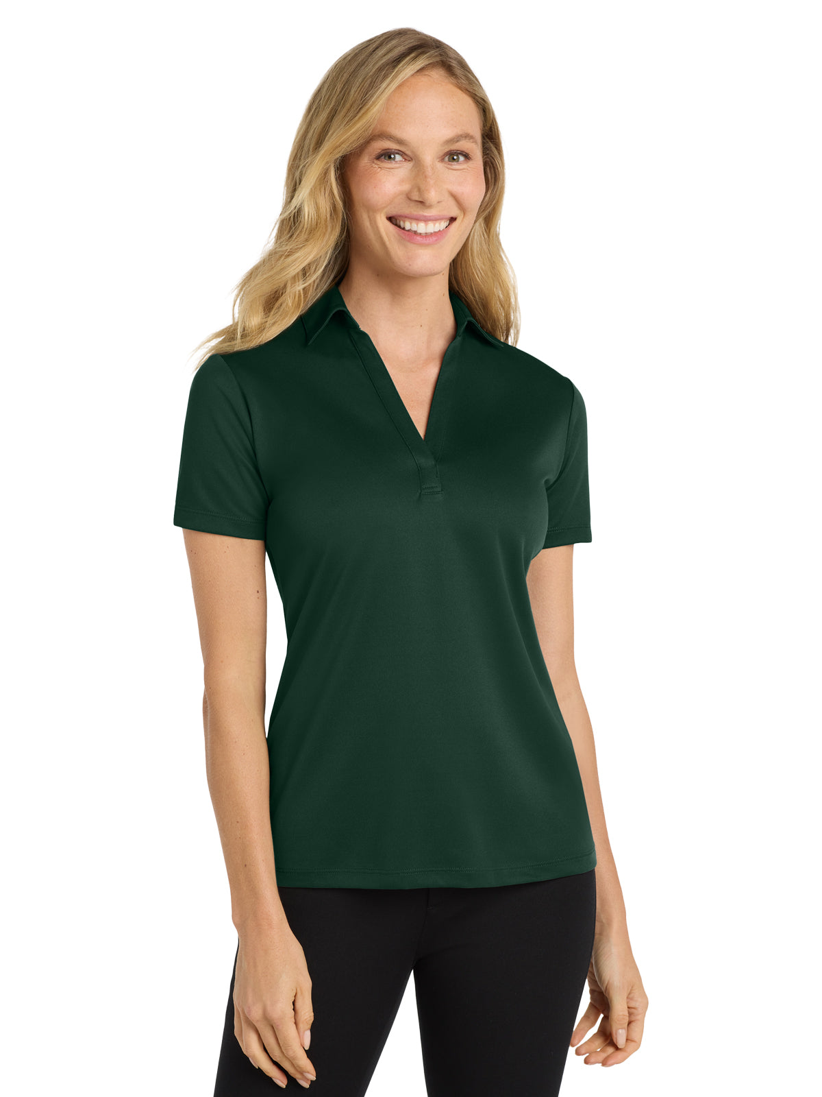 Women's Performance Polo - L540 - Dark Green