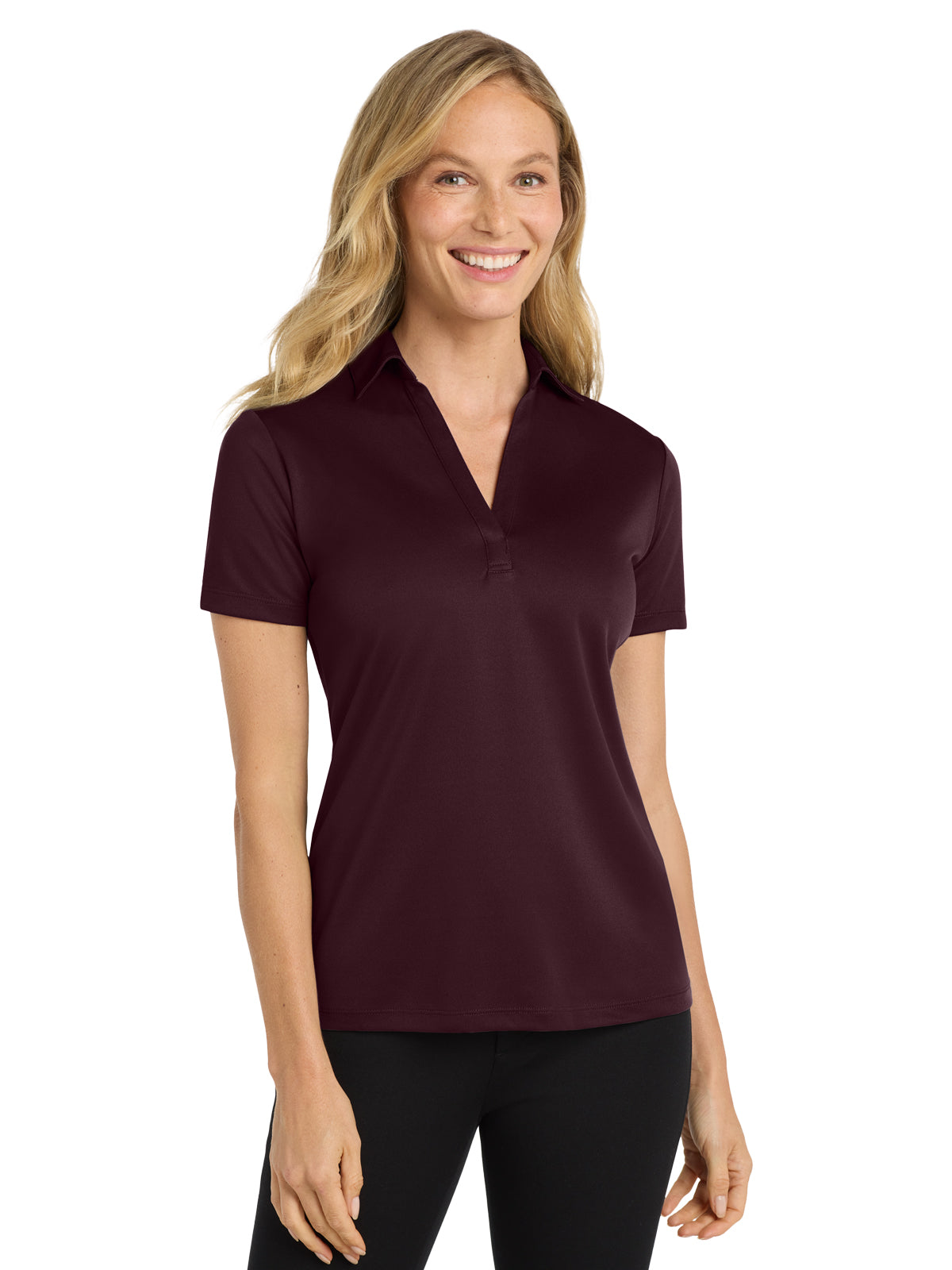 Women's Performance Polo - L540 - Maroon