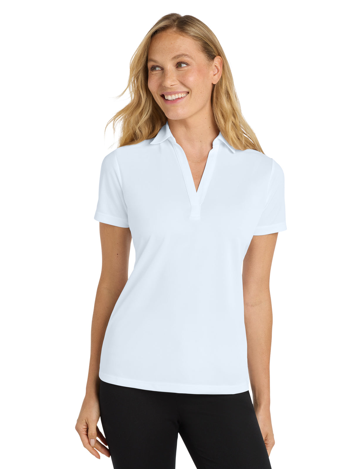 Women's Performance Polo - L540 - White