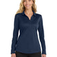 Women's Silk Touch Performance Long Sleeve Polo - L540LS - Navy
