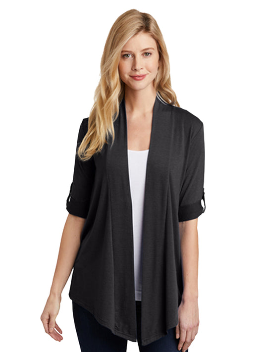 Women's Pocketless Concept Shrug - L543 - Grey Smoke