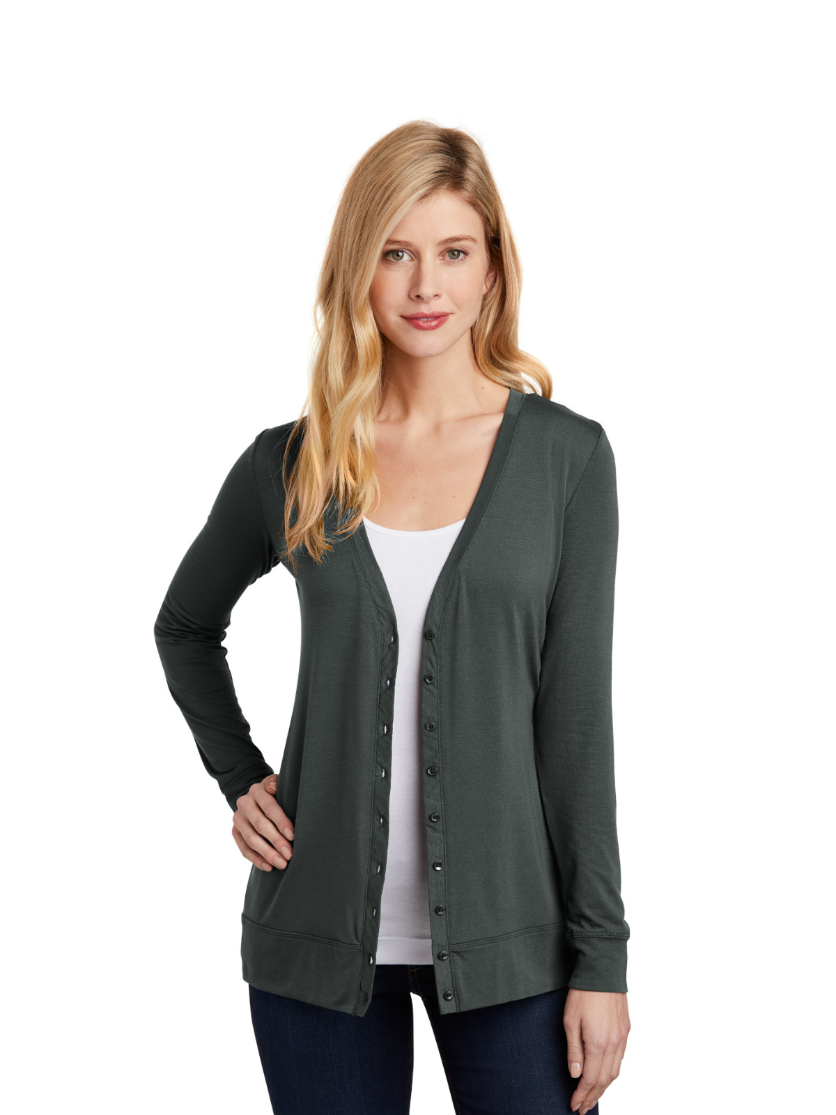 Women's Concept Cardigan - L545 - Grey Smoke