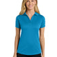 Women's Pocketless Jacquard Polo - L569 - Blue Wake