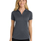 Women's Pocketless Jacquard Polo - L569 - Graphite