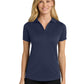 Women's Pocketless Jacquard Polo - L569 - True Navy