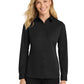 Women's Knit Dress Shirt - L570 - Black