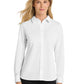 Women's Knit Dress Shirt - L570 - White