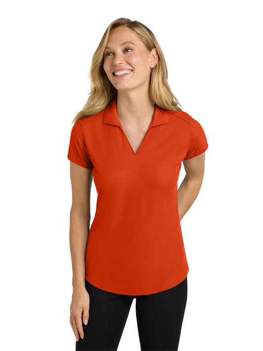 Women's Pocketless Dry Zone Grid Polo - L572 - Autumn Orange
