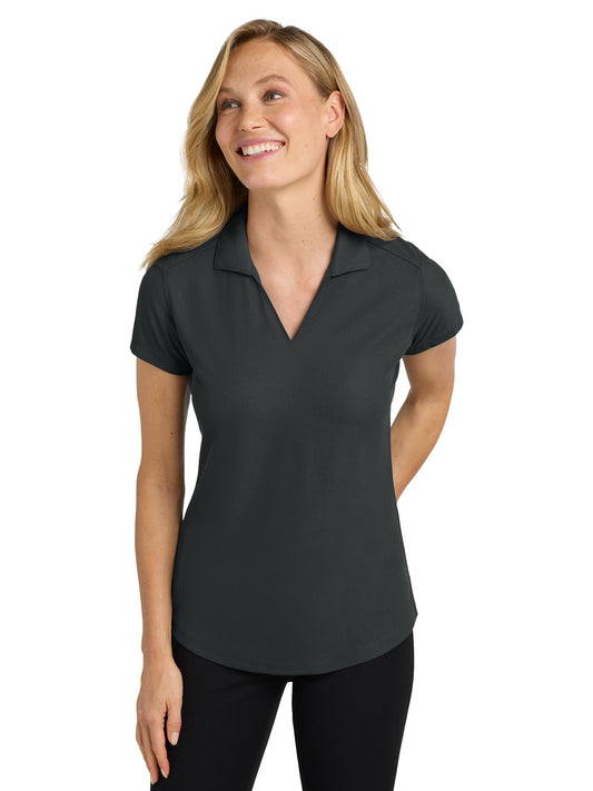 Women's Pocketless Dry Zone Grid Polo - L572 - Battleship Grey