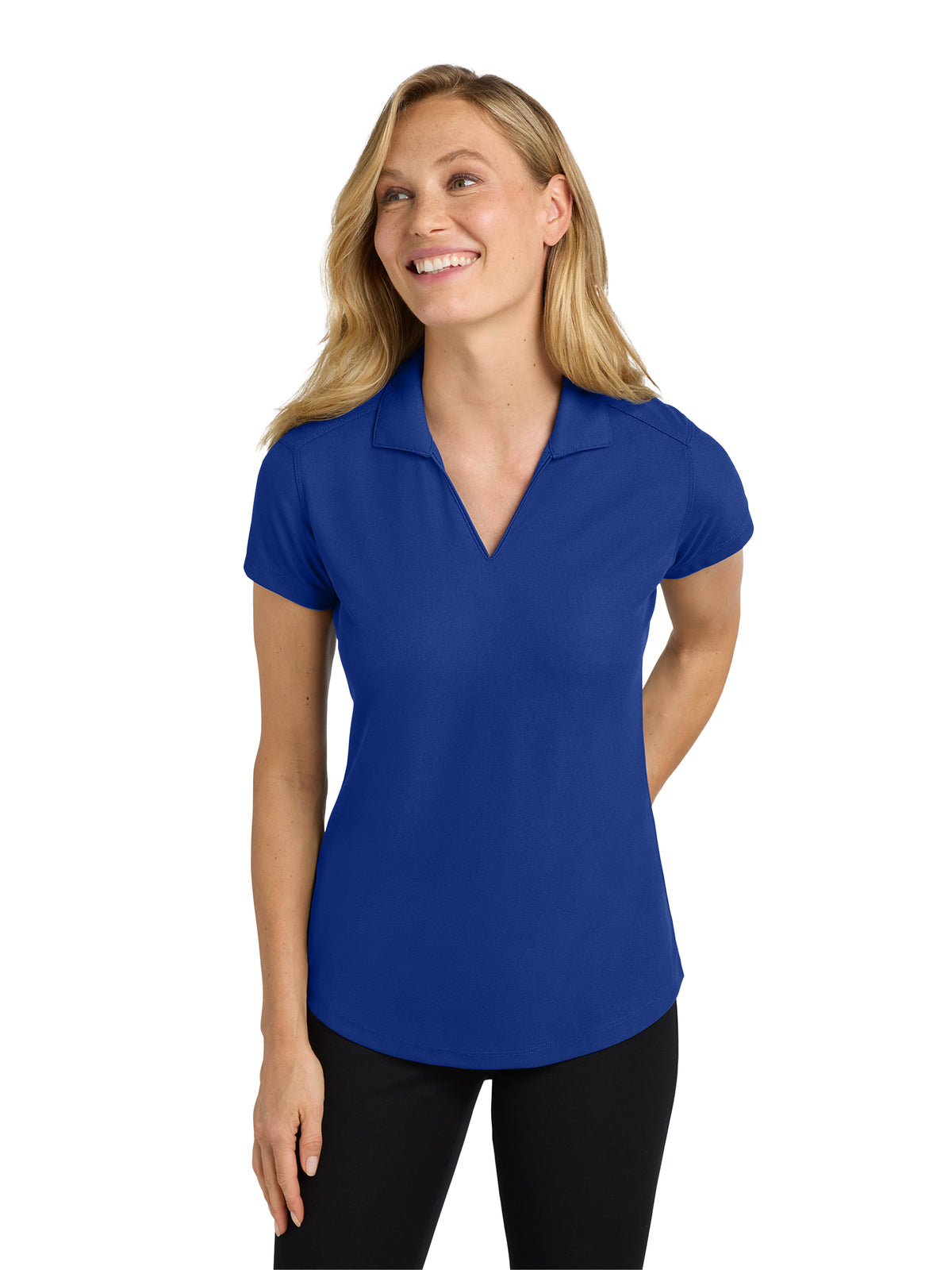 Women's Pocketless Dry Zone Grid Polo - L572 - True Royal