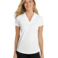 Women's Pocketless Dry Zone Grid Polo - L572 - White