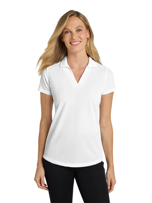 Women's Pocketless Dry Zone Grid Polo - L572 - White