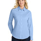 Women's Long Sleeve Easy Care Shirt - L608 - Light Blue/Light Stone