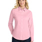 Women's Long Sleeve Easy Care Shirt - L608 - Light Pink