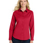 Women's Long Sleeve Easy Care Shirt - L608 - Red/Light Stone