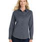 Women's Long Sleeve Easy Care Shirt - L608 - Steel Grey/Light Stone