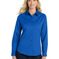 Women's Long Sleeve Easy Care Shirt - L608 - Strong Blue