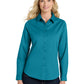 Women's Long Sleeve Easy Care Shirt - L608 - Teal Green