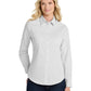 Women's Long Sleeve Easy Care Shirt - L608 - White/ Light Stone