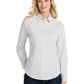 Women's Long Sleeve Easy Care Shirt - L608 - White/ Light Stone