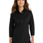 Women's Wrinkle-Resistant 3/4-Sleeve Shirt - L612 - Black