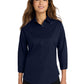 Women's Wrinkle-Resistant 3/4-Sleeve Shirt - L612 - Navy