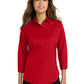 Women's Wrinkle-Resistant 3/4-Sleeve Shirt - L612 - Red