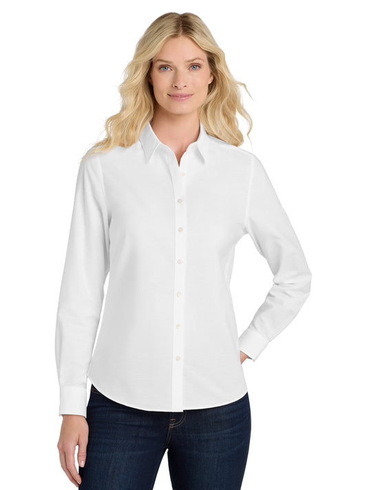 Women's Oxford Button Up Shirt - L658 - White