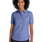 Women's Short Sleeve Oxford Shirt - L659 - Navy