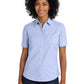 Women's Short Sleeve Oxford Shirt - L659 - Oxford Blue