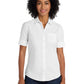 Women's Short Sleeve Oxford Shirt - L659 - White