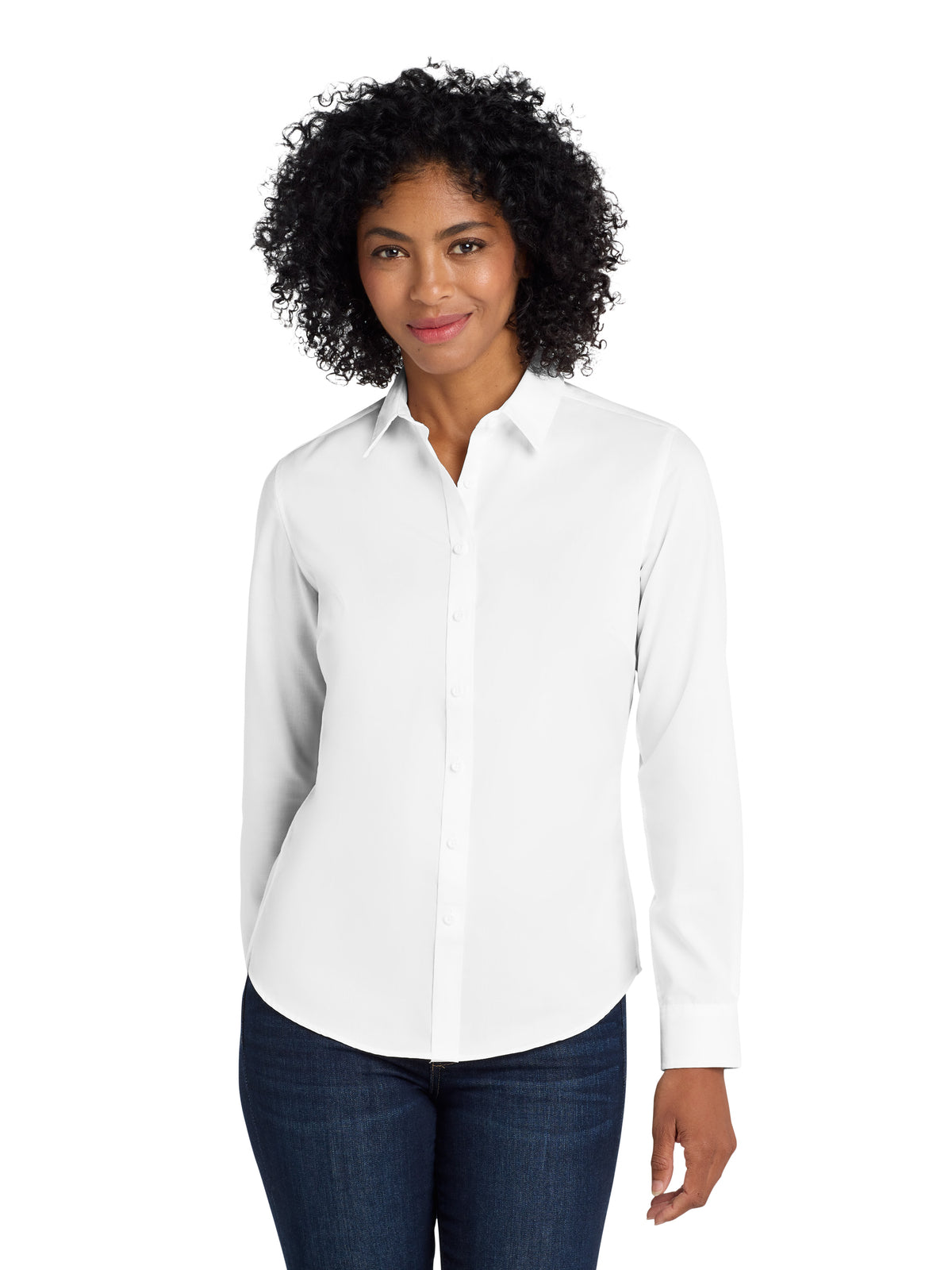 Women's Twill Shirt - L663 - White