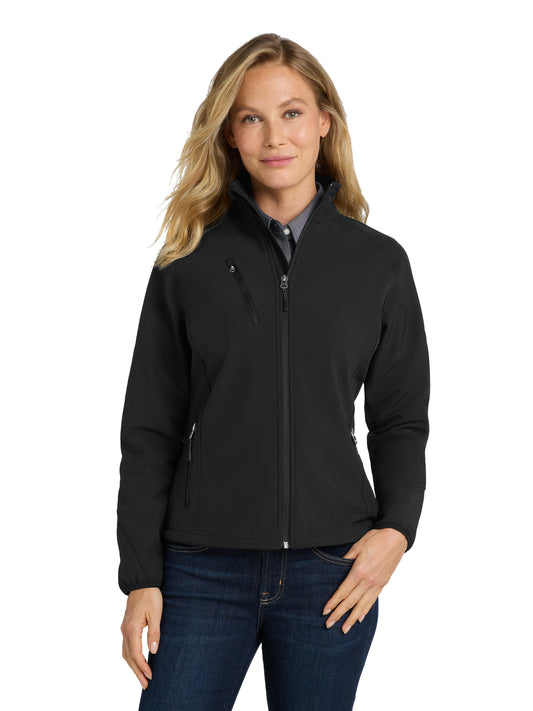 Women's Textured Soft Shell Jacket - L705 - Black