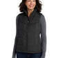 Women's Puffy Vest - L709 - Black/ Black