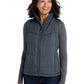 Women's Puffy Vest - L709 - Dark Slate/ Black