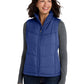 Women's Puffy Vest - L709 - Mediterranean Blue/ Black
