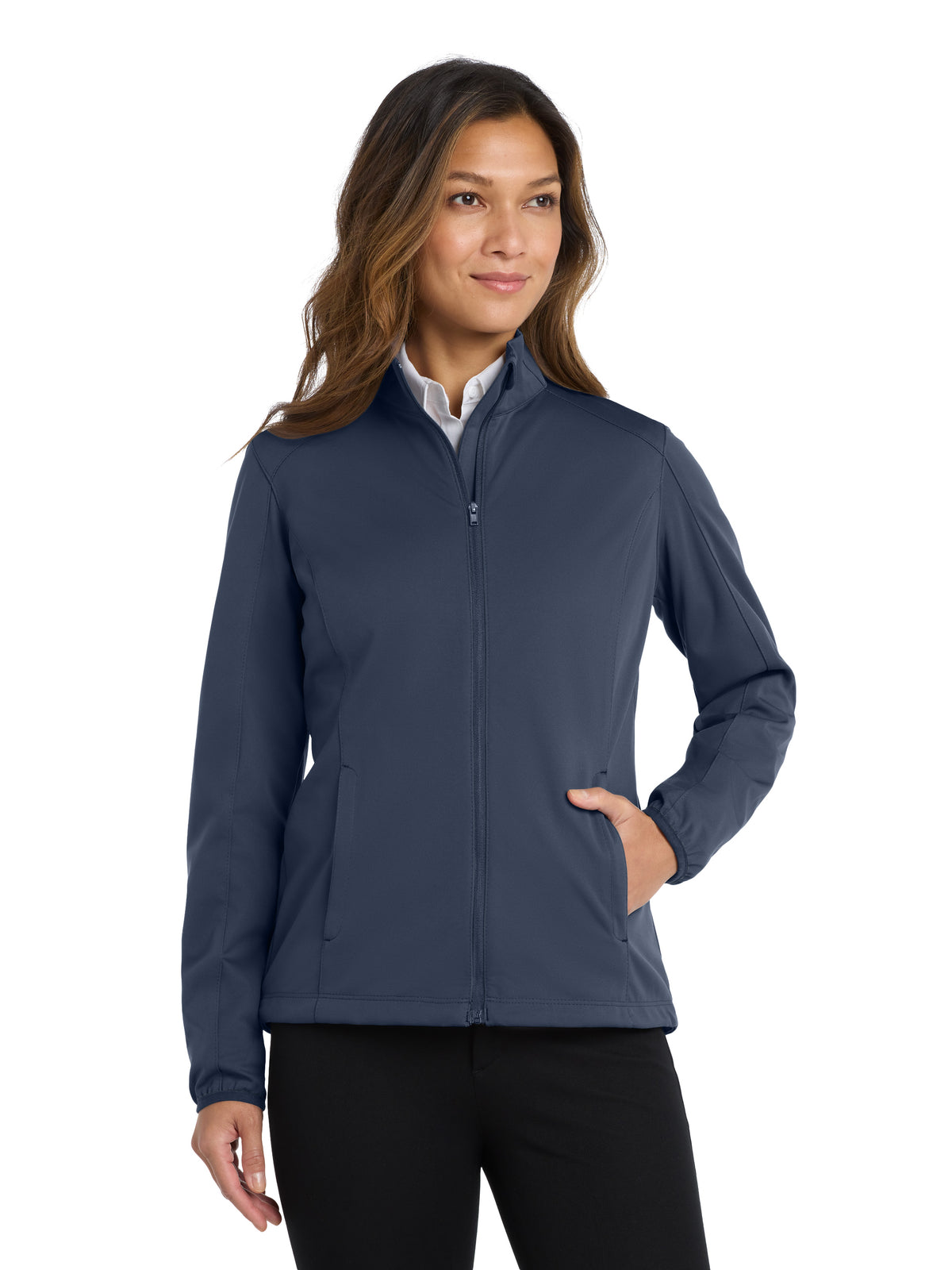 Women's Active Soft Shell Jacket - L717 - Dress Blue Navy