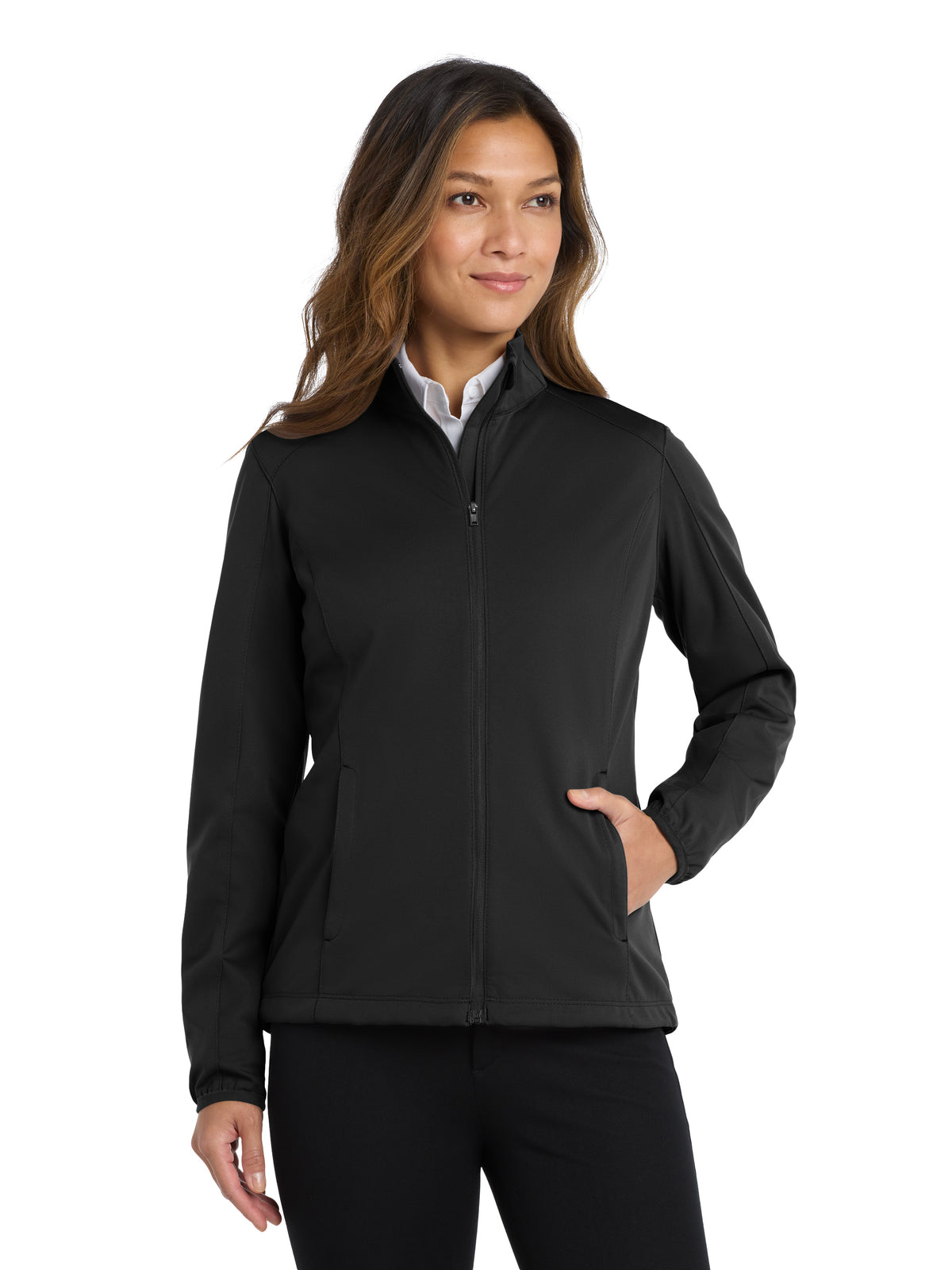 Women's Active Soft Shell Jacket - L717 - Deep Black