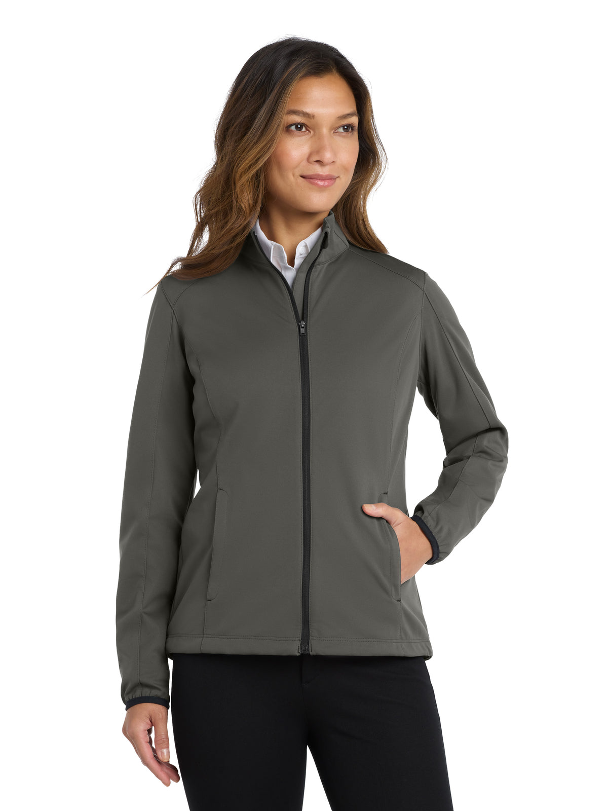 Women's Active Soft Shell Jacket - L717 - Grey Steel