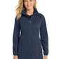 Women's 2-Pocket Hooded Soft Shell Jacket - L719 - Dress Blue Navy