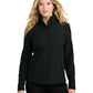 Women's Three-Pocket C-FREE Core Soft Shell Jacket - L720 - Deep Black