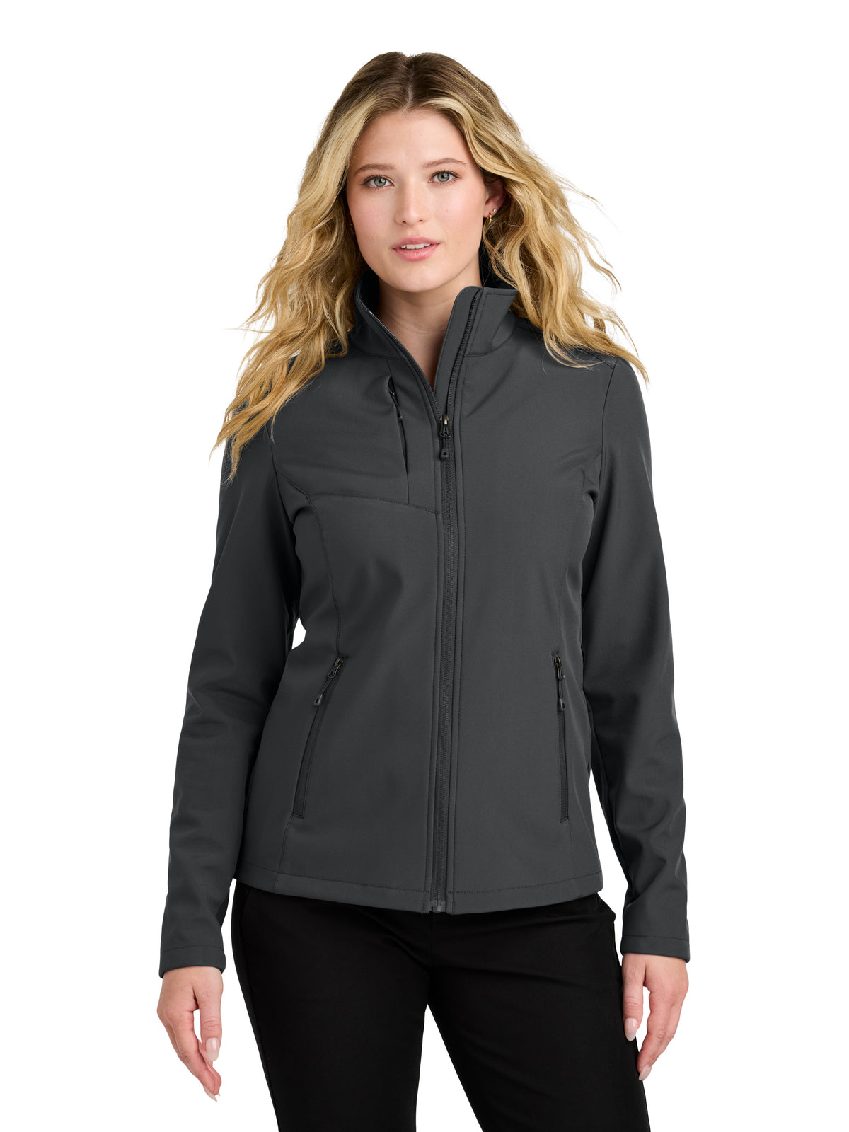 Women's Three-Pocket C-FREE Core Soft Shell Jacket - L720 - Grey Steel