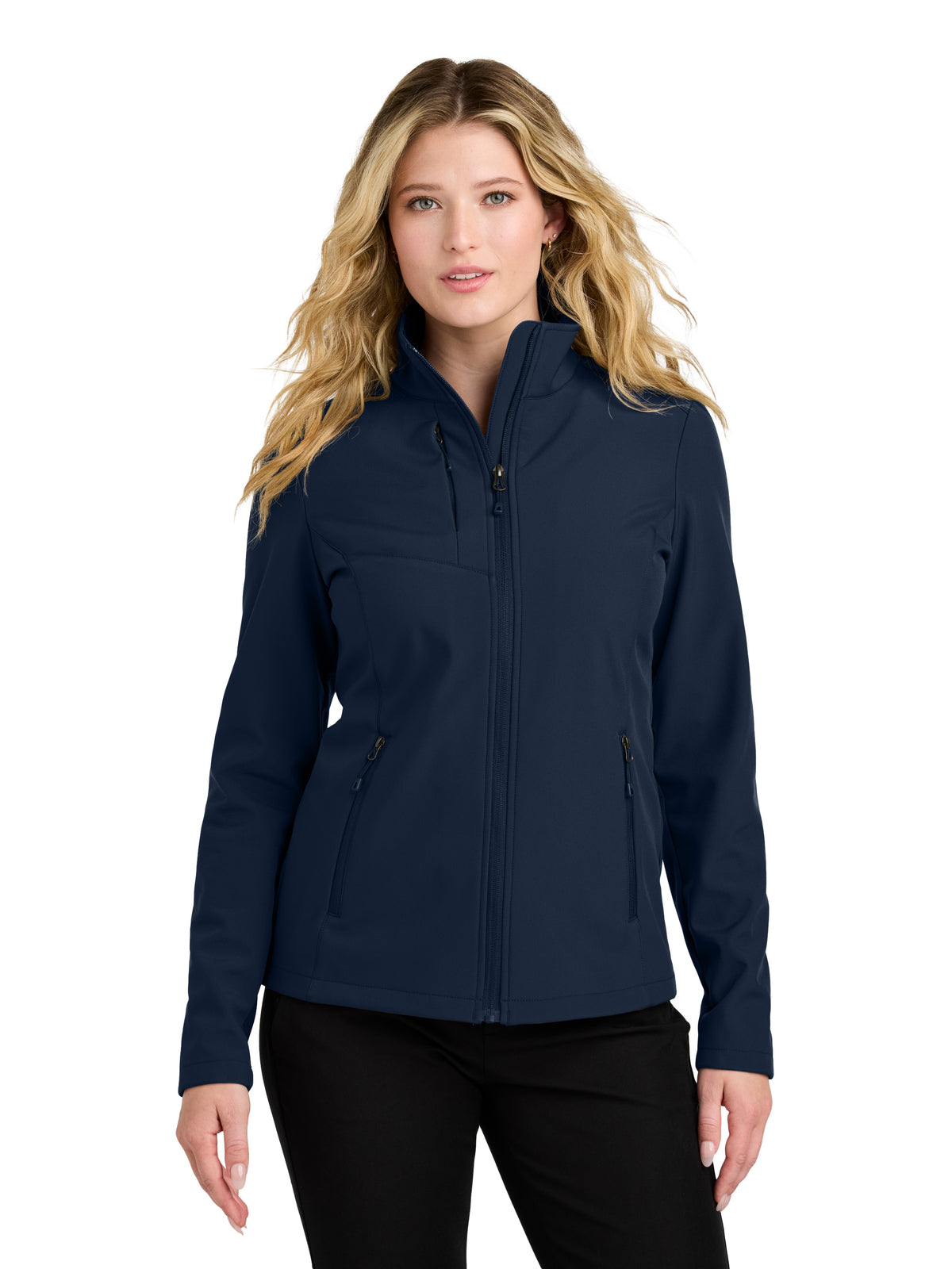 Women's Three-Pocket C-FREE Core Soft Shell Jacket - L720 - True Navy