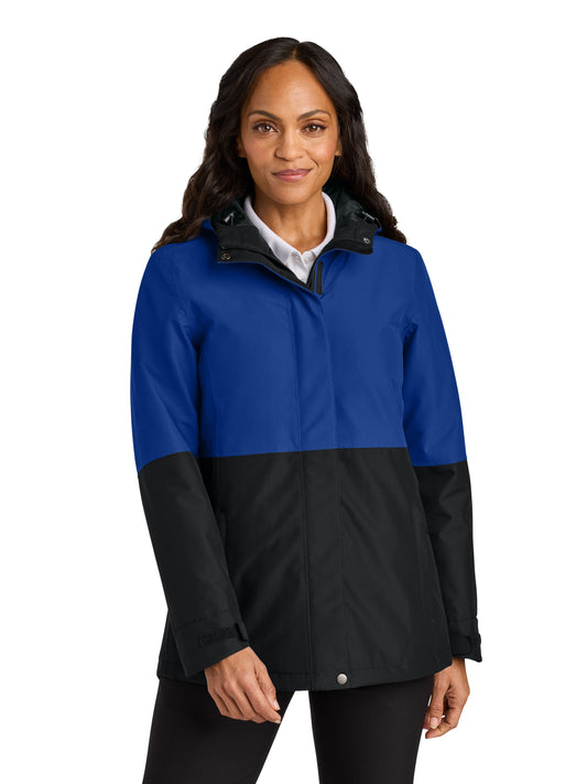 Women's Insulated Waterproof Heavy Ripstop Jacket - L721 - True Royal/Deep Black