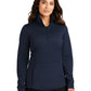 Women's Smooth Fleece 1/4-Zip Jacket - L804 - River Blue Navy