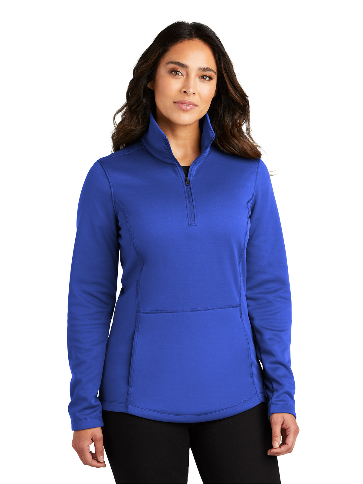 Women's Smooth Fleece 1/4-Zip Jacket - L804 - True Royal
