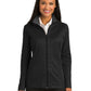 Women's Pocketless Full-Zip Jacket - L805 - Black/ Iron Grey