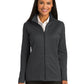 Women's Pocketless Full-Zip Jacket - L805 - Iron Grey/ Black