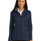 Women's Pocketless Full-Zip Jacket - L805 - True Navy/ Iron Grey